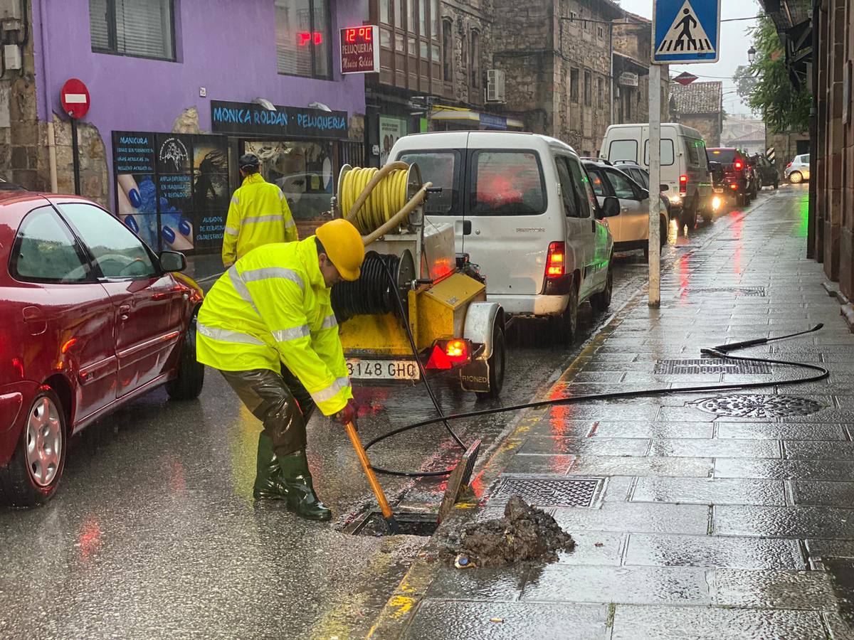 Imágenes del paso de la gota fría por Cantabria