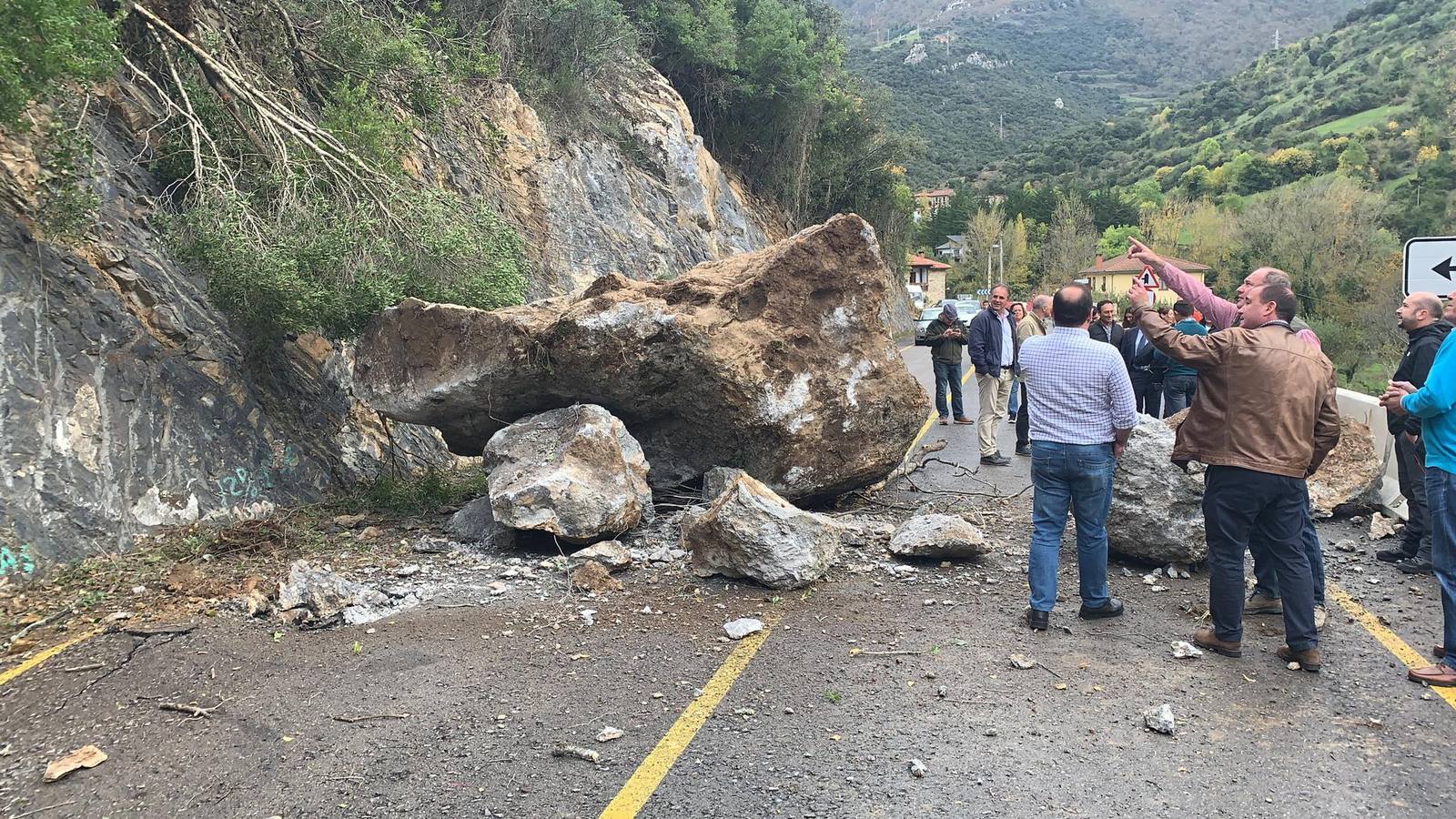 Desprendimiento en el Desfiladero de La Hermida