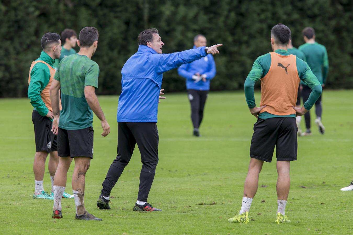 Primer entrenamiento de Cristóbal al frente del Racing
