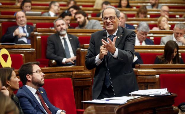 Torra presiona a los comunes a defender el referéndum en el Consejo de Ministros