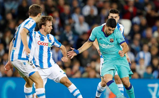 Monreal y Oyarzabal acabaron ensangrentados por celebrar un gol