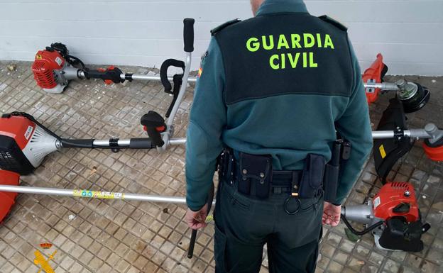 Detenido en Colindres un ladrón de desbrozadoras y motosierras