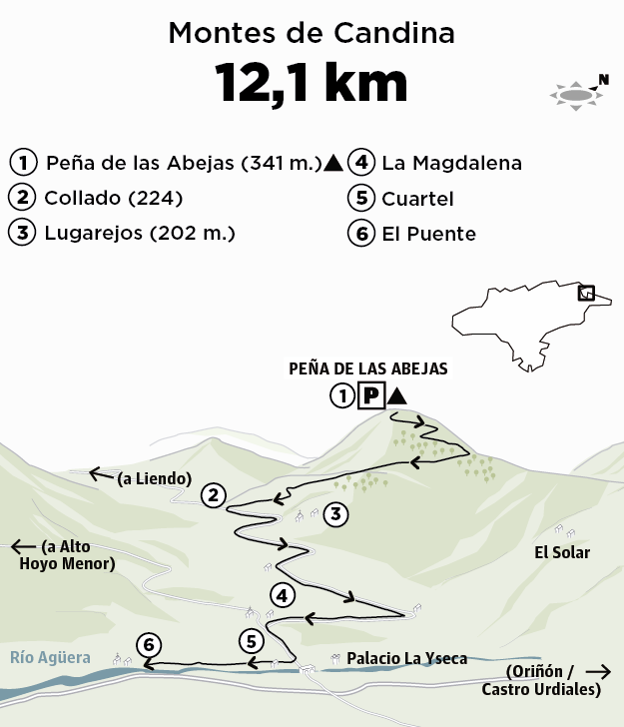 La Peña de las Abejas se eleva entre el Alto Guriezo y el karst de Peña Candina