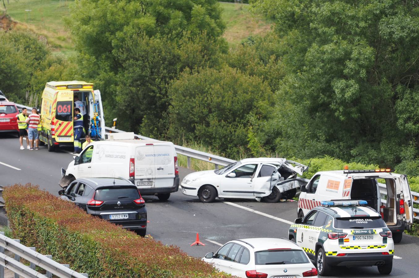 Cantabria registró 95 accidentes de tráfico durante las Navidades, uno de ellos mortal