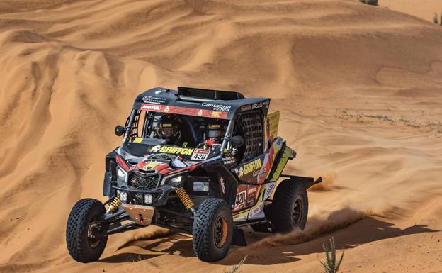 Chus Puras terminó duodécimo la sexta etapa del Dakar, la última antes de la jornada de descanso