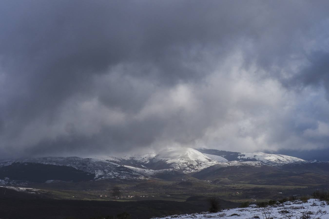 Nieva en Cantabria