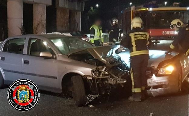 Un joven herido en un accidente en la S-10 en Medio Cudeyo