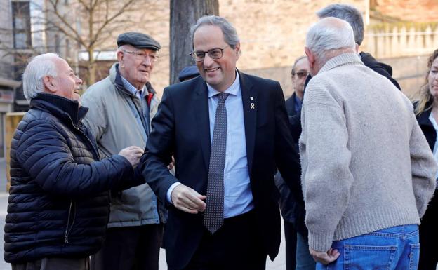 Torra espera fijar el jueves con Sánchez el calendario de las mesas de negociación