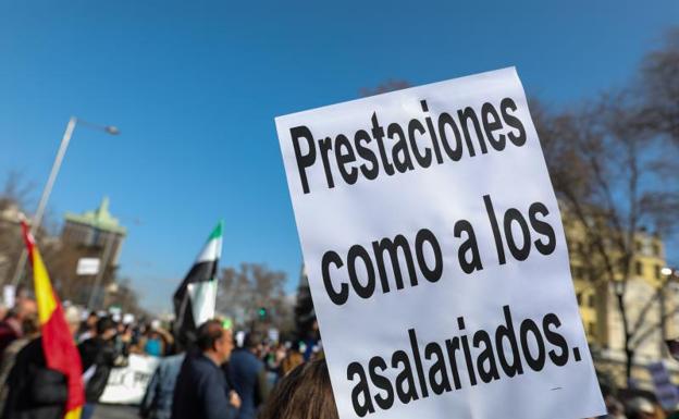 Los autónomos piden en Madrid los mismos derechos que los asalariados