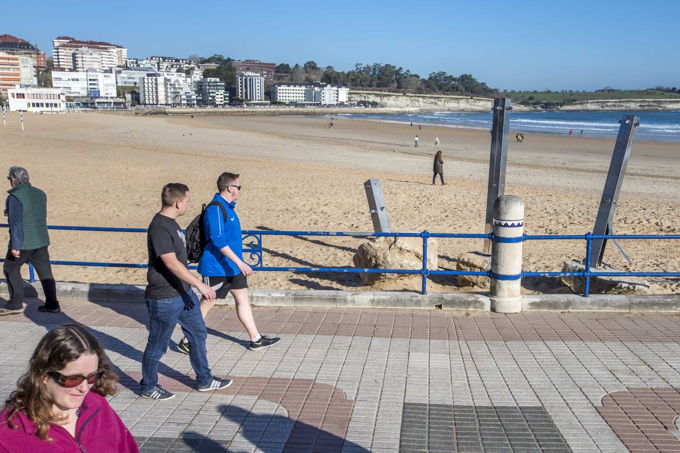 La Segunda del Sardinero pierde dos metros de arena por el temporal