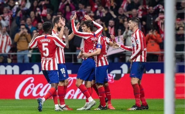 El Atlético sigue de fiesta con remontada incluida