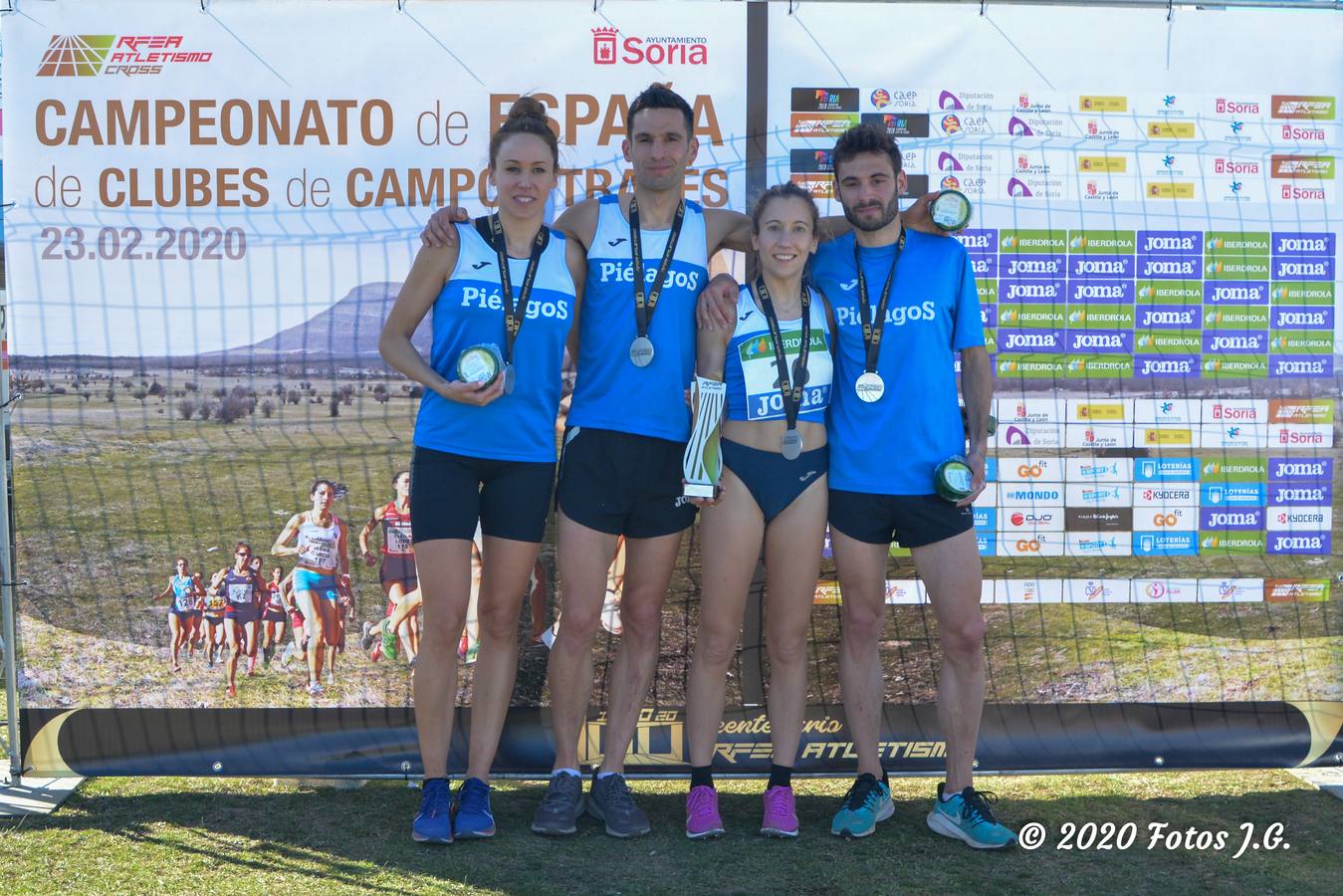 El Piélagos se proclama subcampeón de España de cross, en la modalidad de relevos mixtos