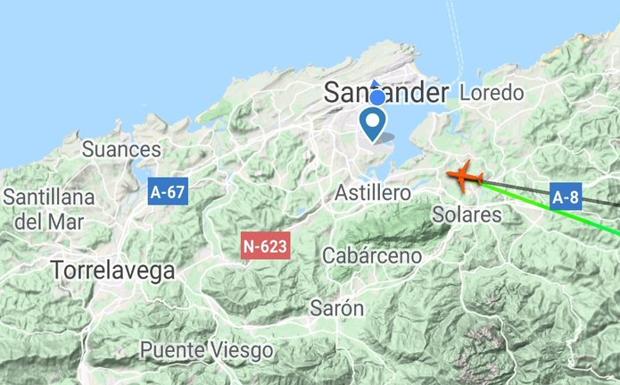 Tres aviones aterrizan en el Seve Ballesteros desviados del aeropuerto de Bilbao