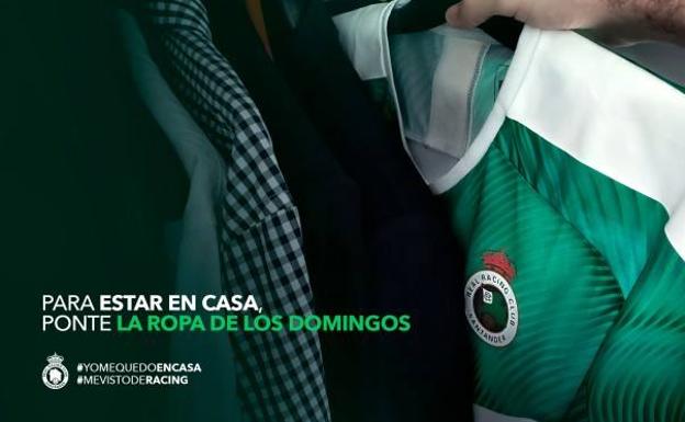 El Racing prepara con su afición un mensaje de ánimo a los que luchan contra el coronavirus