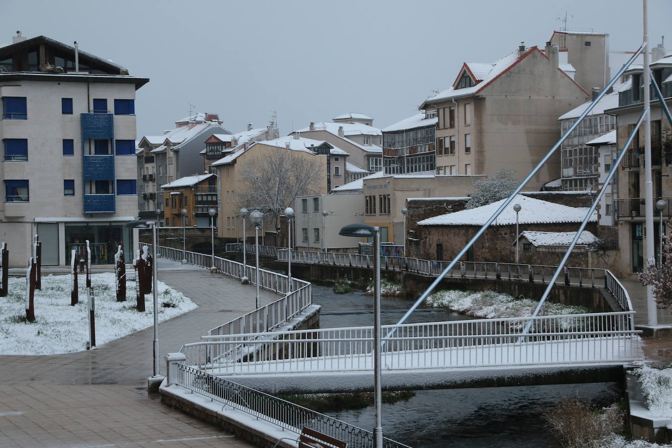 Nieva en Reinosa