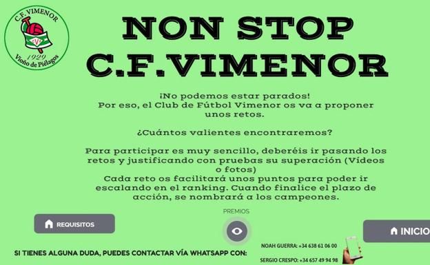 El Club de Fútbol Vimenor pone en marcha una herramienta interactiva para sus jugadores