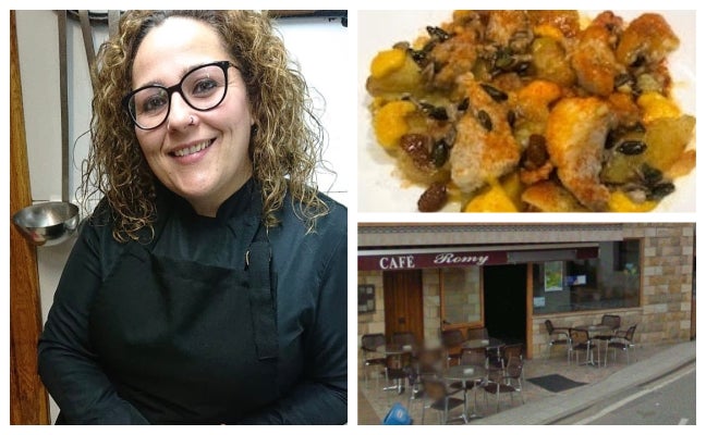 Verdel escabechado con patatas al estilo de Romy, la casa de comidas de Bádames