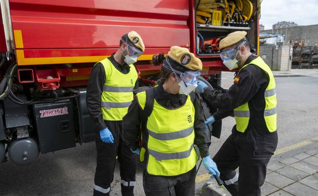 Llega el Quinto Batallón de la UME para desinfectar más residencias, albergues y centros de salud