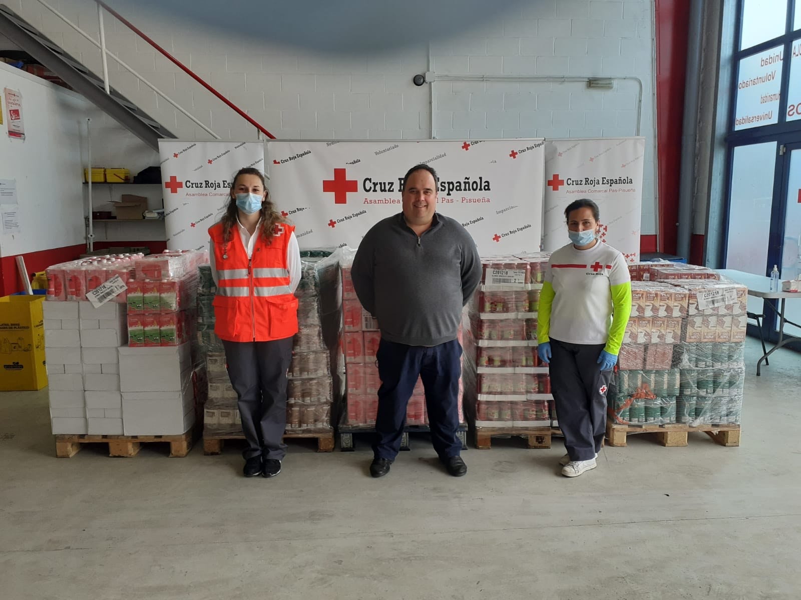 El Ayuntamiento de Castañeda dona a Cruz Roja Española cuatro toneladas de alimentos