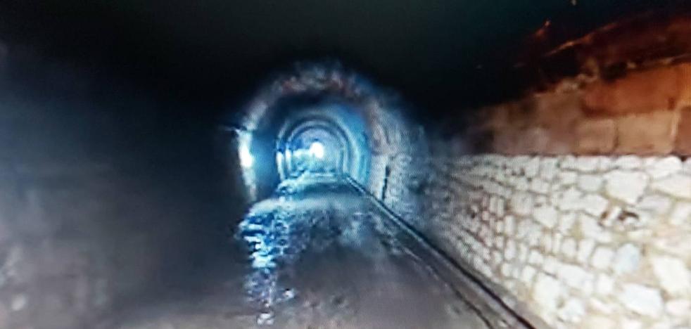 Un dron entra en el túnel de Tetuán