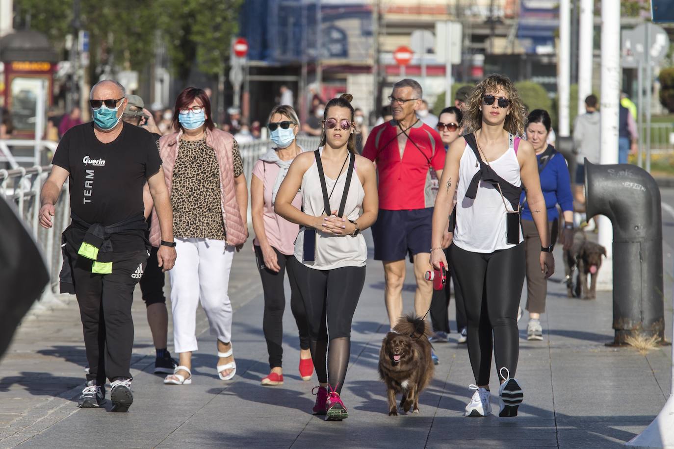 Paseos y deporte en un soleado miércoles