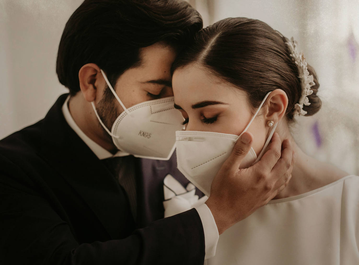 La primera boda con mascarilla en España