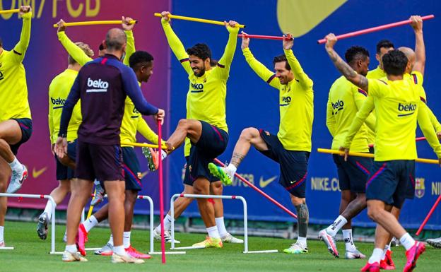 Messi retoma los entrenamientos de precompetición