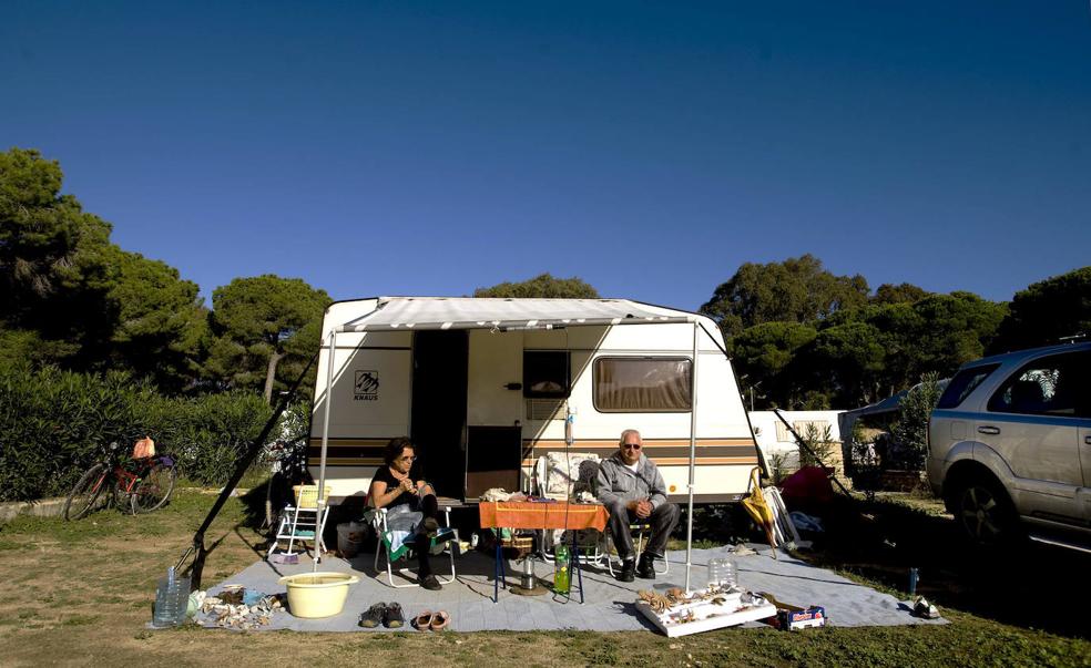 Un camping de autocaravanas en Liencres