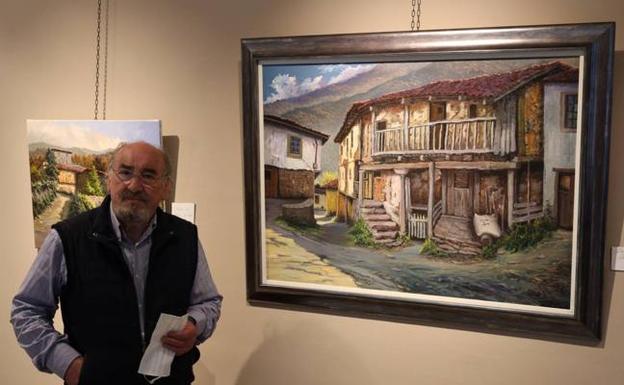 El pintor lebaniego Joaquín Besoy expone 16 obras pintadas en el confinamiento
