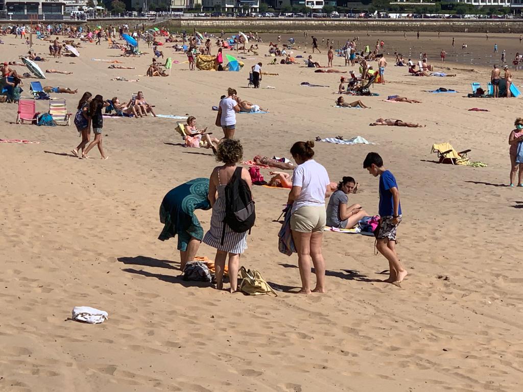 Así están las playas de El Sardinero este martes