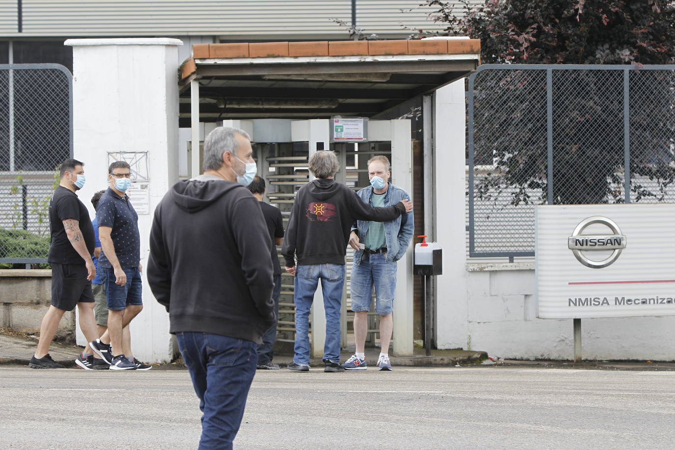 Asamblea de los trabajadores de Nissan de la planta de Los Corrales de Buelna