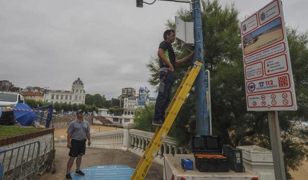 Así controla Santander los aforos de sus playas