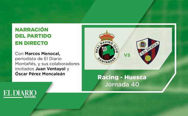 Este sábado, sigue en directo en nuestra web el Racing-Huesca