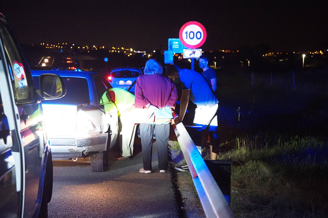 Imágenes del accidente en la S-20