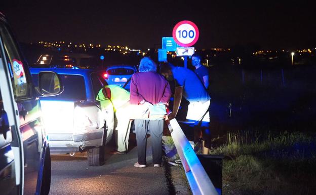 Fallece una mujer de 94 años en una colisión en cadena en la S-20