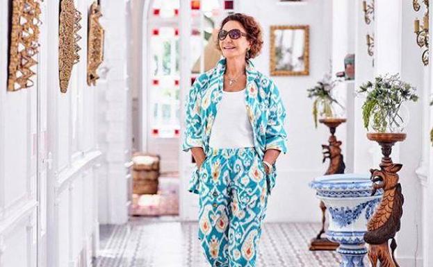 Naty Abascal, una gurú de la elegancia con sus pijamas de calle