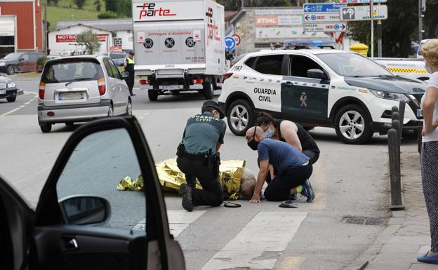 Atropellada una mujer en un paso de peatones de Cabezón de la Sal