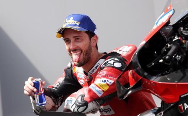 Dovizioso se reivindica en el día del susto de Rossi y Viñales