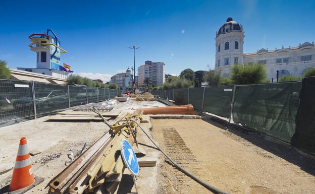 Las obras de la Plaza de Italia acumulan ya dos meses de retraso