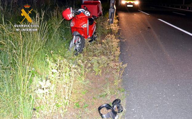 Localizado el conductor que atropelló a un repartidor en la S-20 y salió huyendo