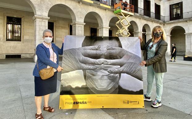 La Cocina Económica dará una «segunda vida» a las lonetas de la exposición de Photoespaña