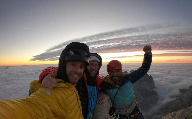 'Rayu', la vía que los hermanos Pou han abierto en Picos de Europa para llegar a Peña Santa de Castilla