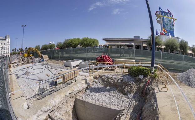 La construcción del tanque de tormentas de El Sardinero finalizará esta semana