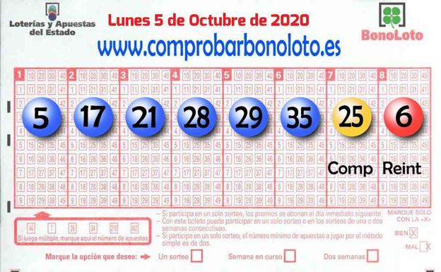 Un acertante de Torrelavega se lleva 73.393 euros del sorteo de la Bonoloto