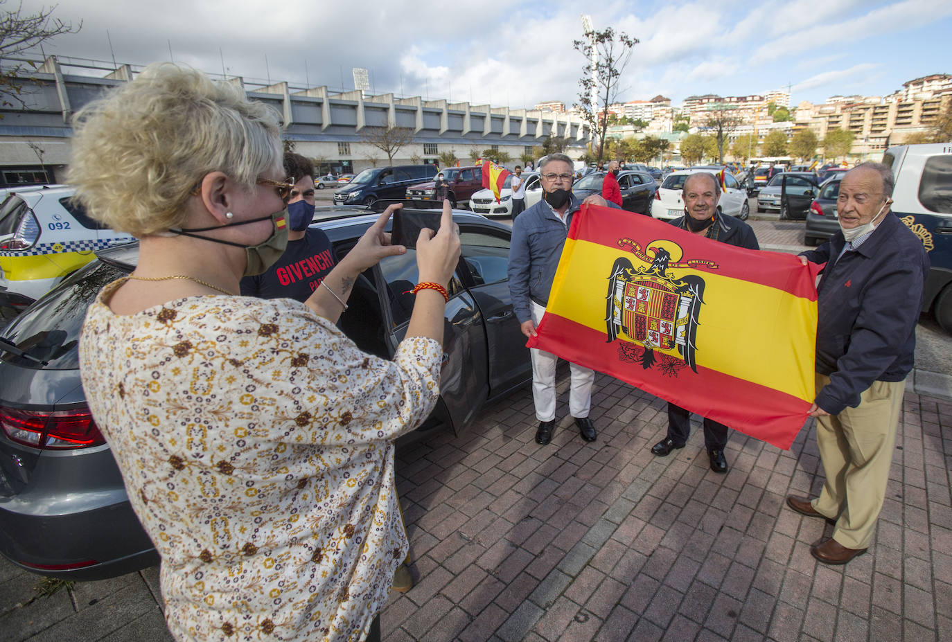 Protesta de Vox por las calles de Santander