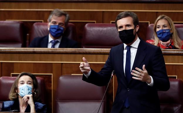 Casado denuncia en Bruselas la «gran irresponsabilidad» de la reforma del Poder Judicial