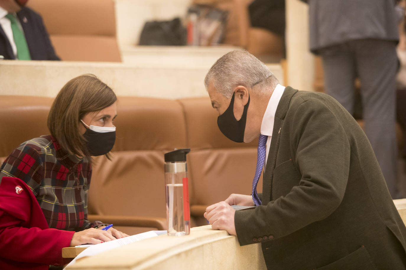 Imágenes del pleno del Parlamento de Cantabria