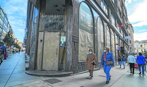 El epicentro comercial de Santander acusa el golpe