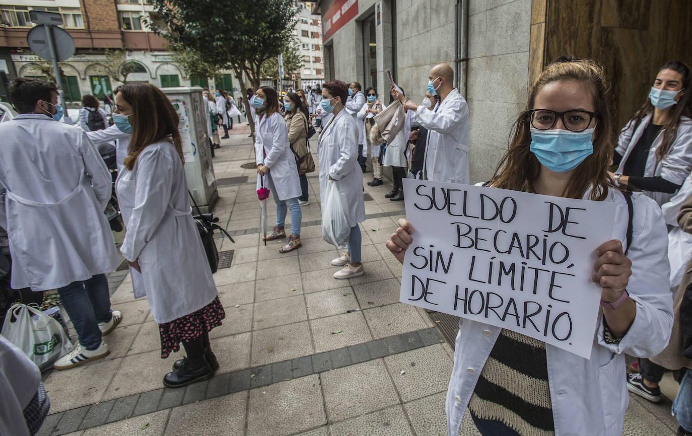 Los médicos de Cantabria, en huelga