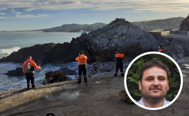 Se reanuda por tierra, mar y aire la búsqueda del vecino de Miengo desaparecido en la playa de Usgo